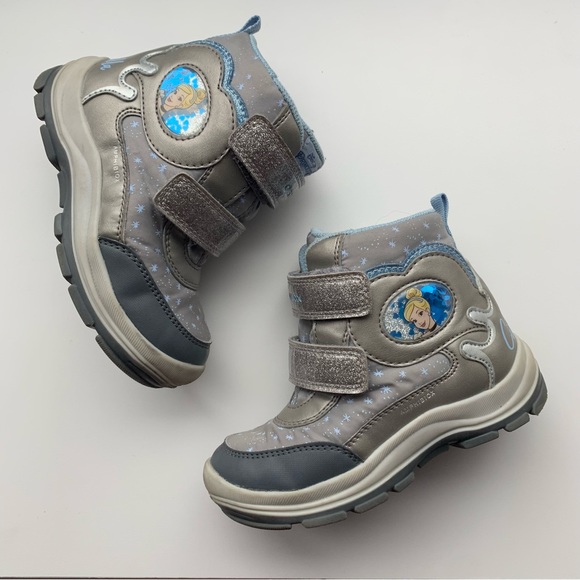 GEOX Girls Cinderella Disney princess winter snow boots sz 9 - Picture 1 of 7